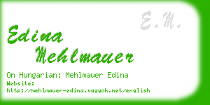edina mehlmauer business card